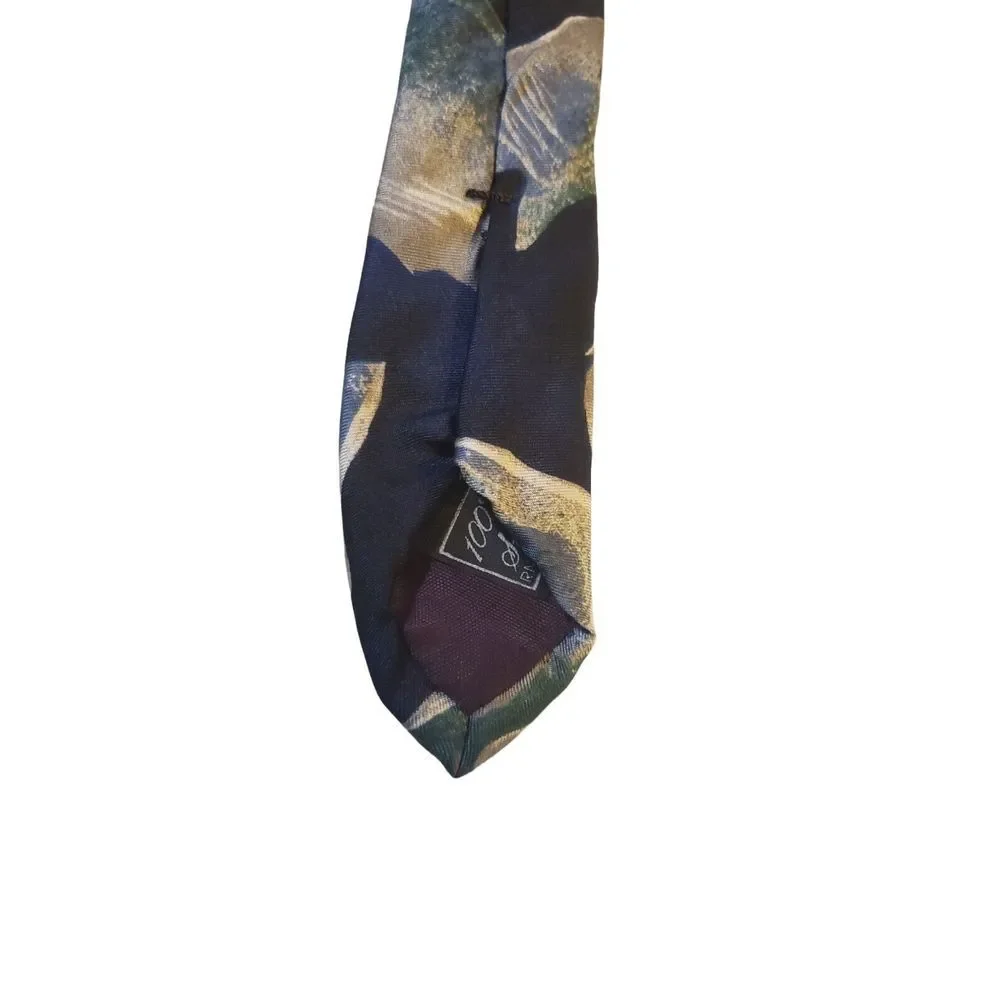 Viaggio Tie Men's Classic Style‎ Multicolor Silk Abstract Made in the USA